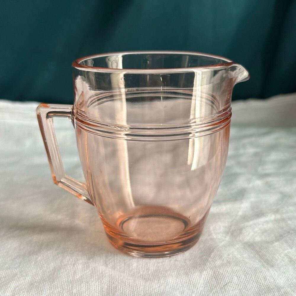 Vintage Fostoria Priscilla Pink Glass Creamer